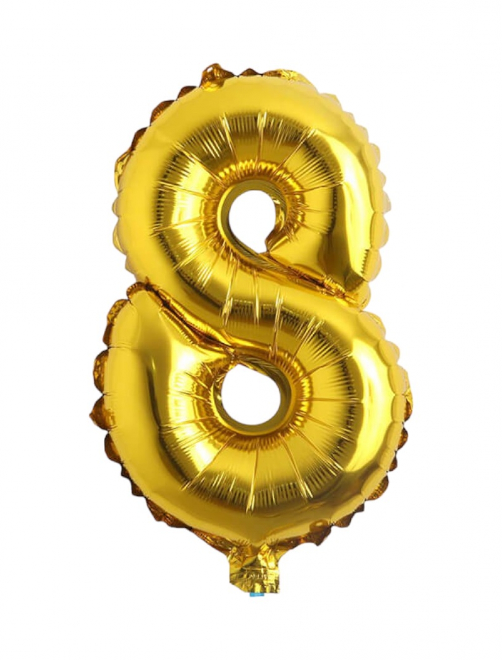 NUMERO METALIZADO PEQ DORADO #8