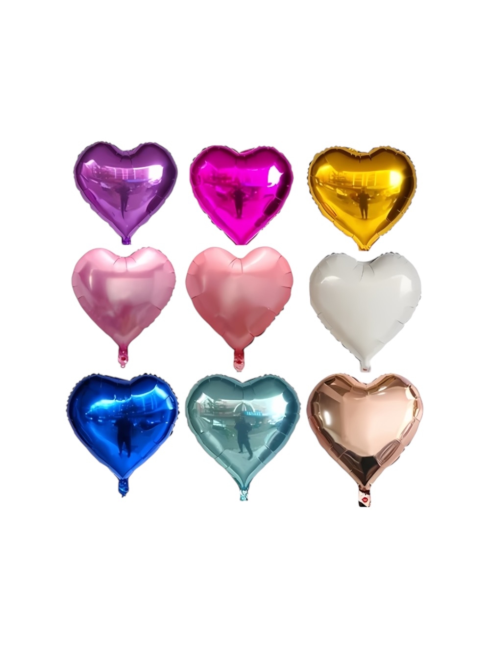 GLOBO CORAZON COLORES SURTIDOS 10