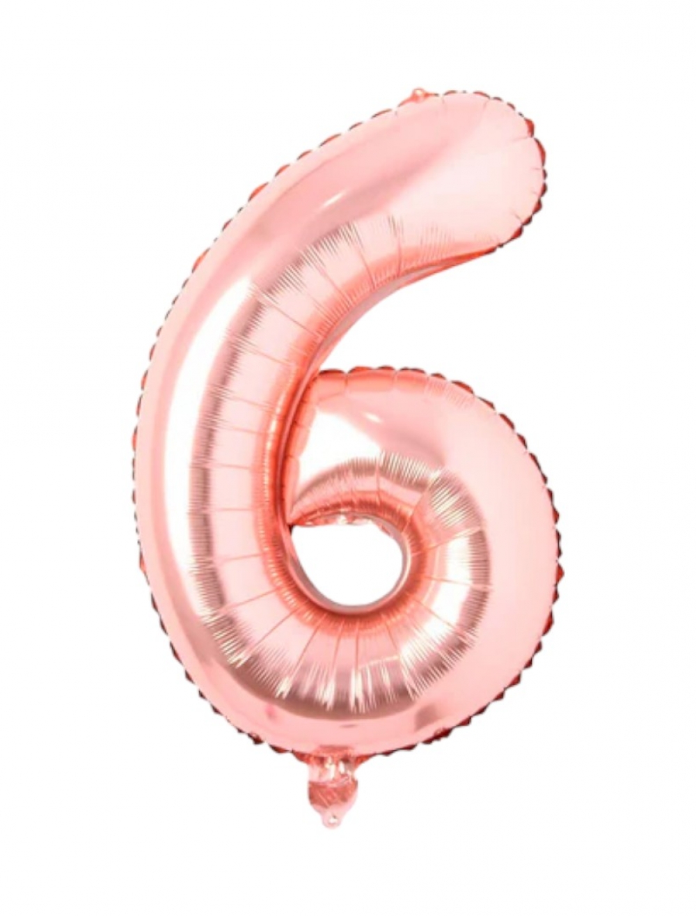 NUMERO METALIZADO PEQ ORO ROSA #6