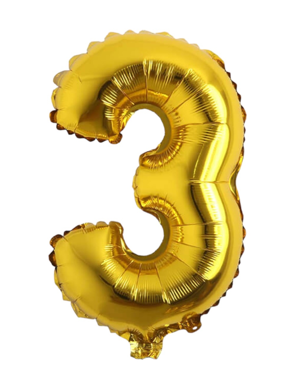 NUMERO METALIZADO GRAN DORADO #3