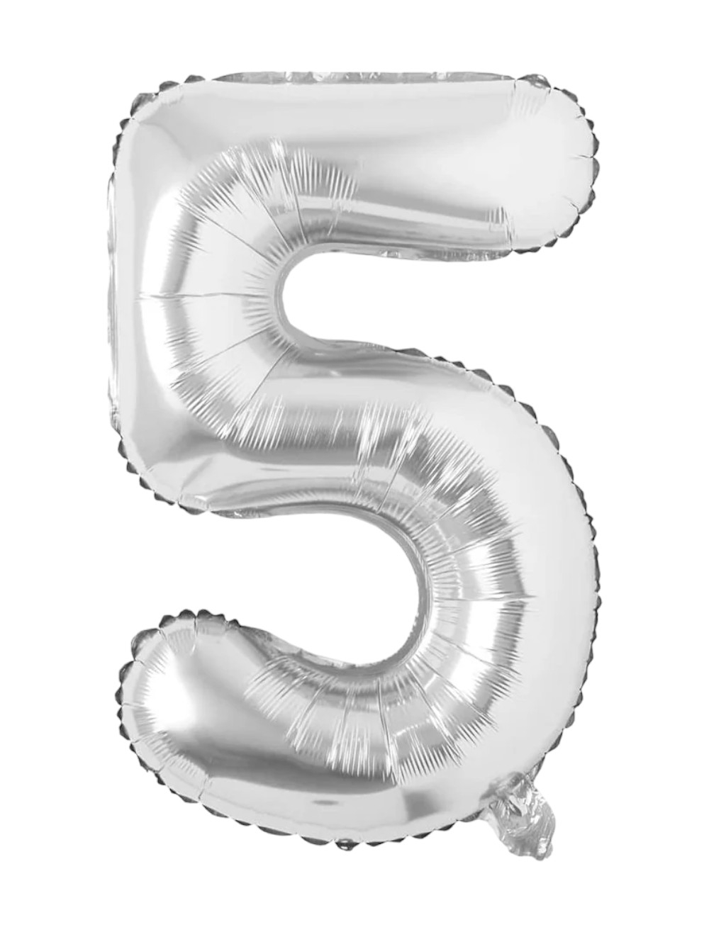 NUMERO METALIZADO GRAN PLATA #5