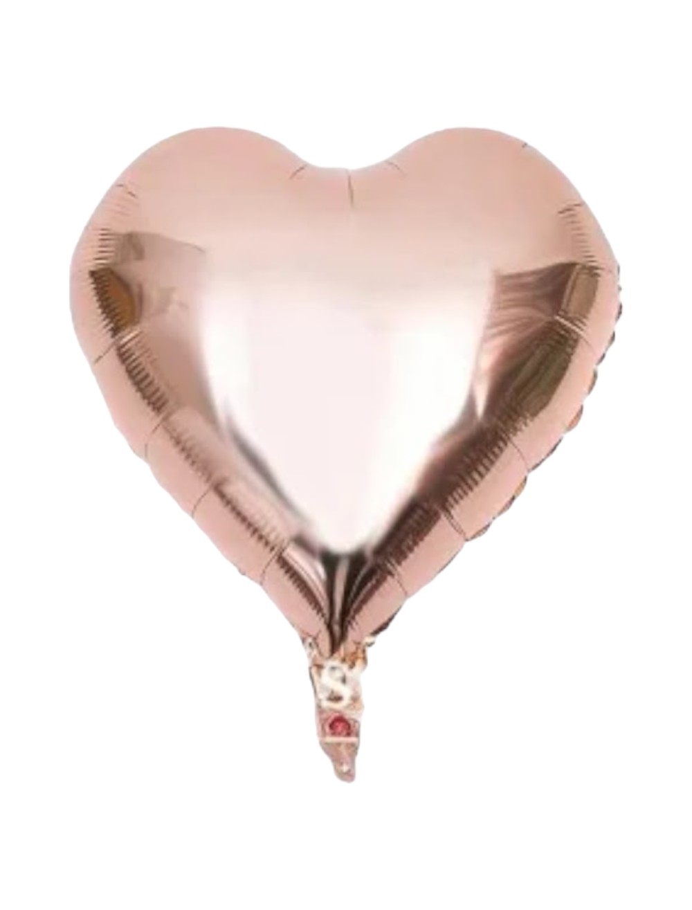 GLOBO CORAZON ORO ROSA - NEGRO 18