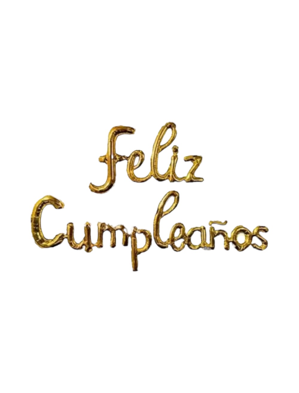 LETRERO FELIZ CUMPLEAÑOS CURSIVO