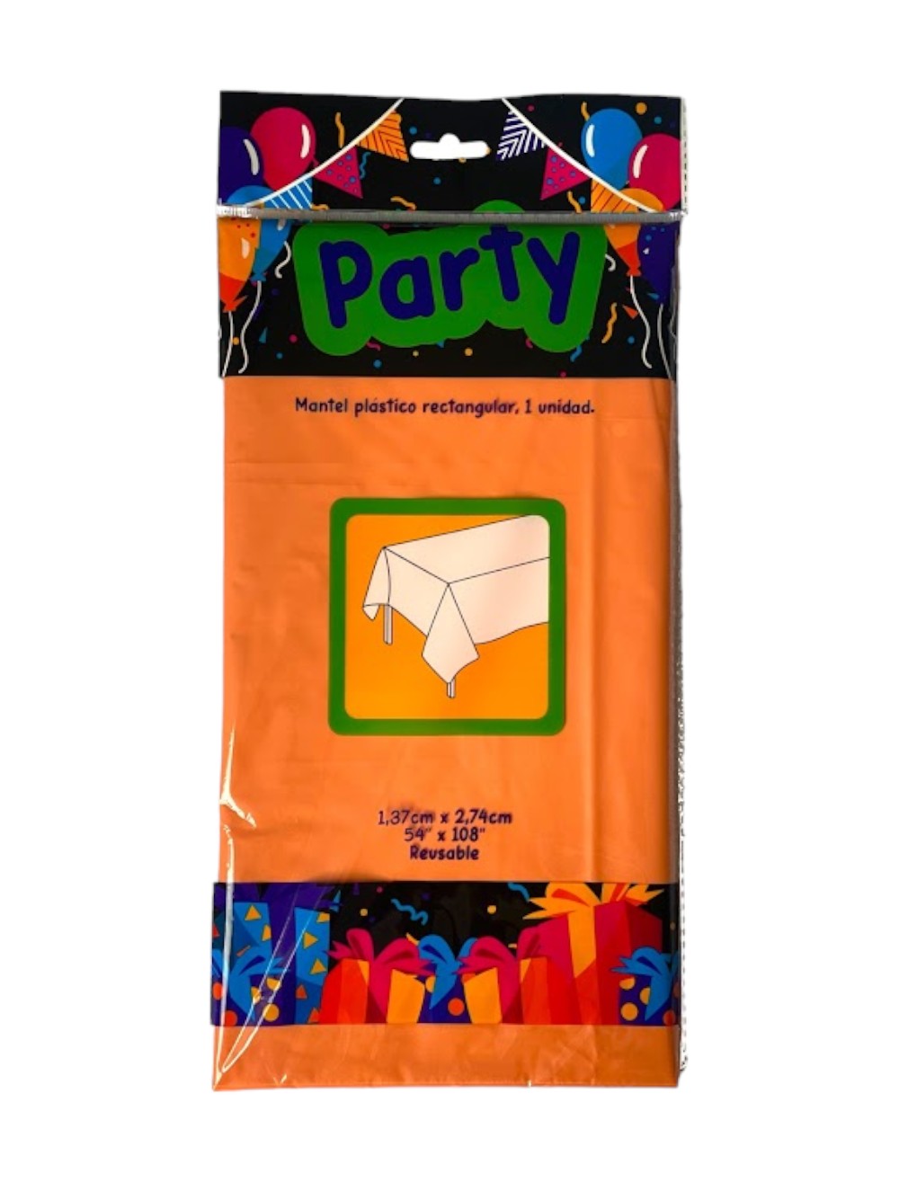 MANTEL UNICOLOR NARANJA