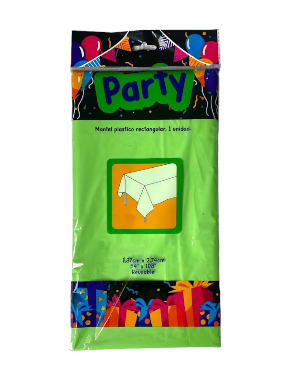 MANTEL UNICOLOR VERDE LIMON