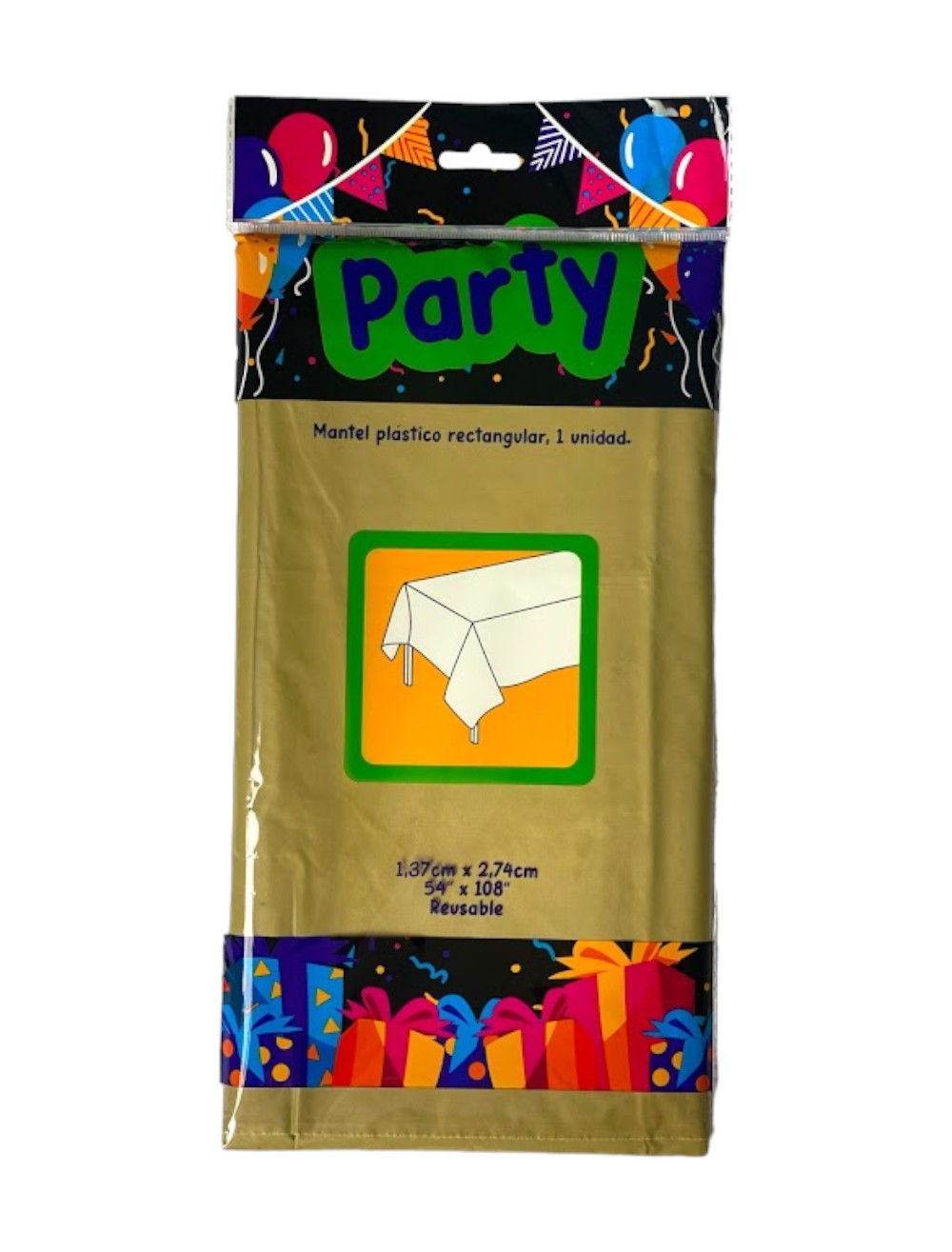 MANTEL UNICOLOR DORADO